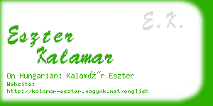 eszter kalamar business card